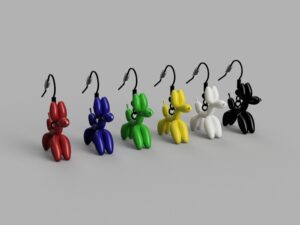 Balloon Dog Earrings | Hypoallergenic