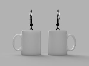Coffee Mug Earrings | Hypoallergenic