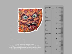 Pizza Face Sticker