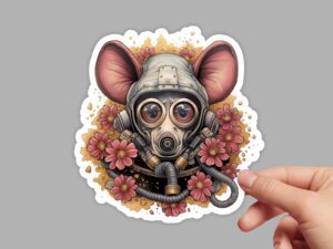 Mouse Apocalyptic Wasteland Sticker
