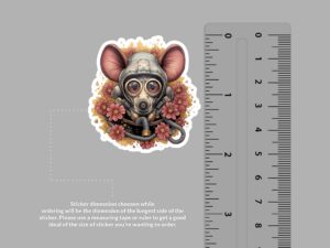 Mouse Apocalyptic Wasteland Sticker