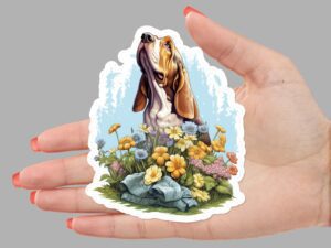 Basset Hound Dog Sticker