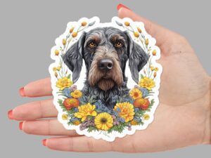 German Wirehaired Pointer Dog Sticker