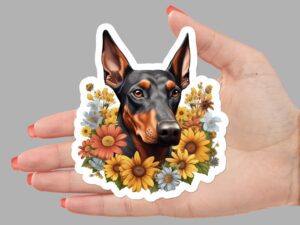 Doberman Pinscher Dog Sticker