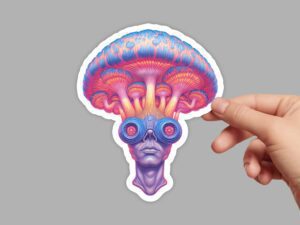 Mushroom Head Sticker