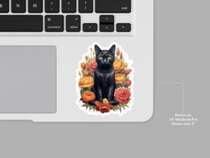 Black Cat Sticker