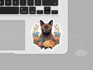 Burmese  Cat Sticker