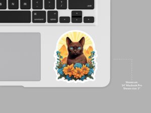 Burmese Cat Sticker