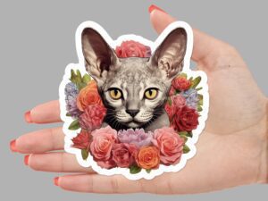 Devon Rex Cat Sticker
