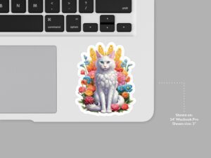 Turkish Angora Cat Sticker