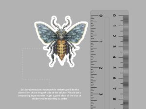 Mechanical Moth Sticker