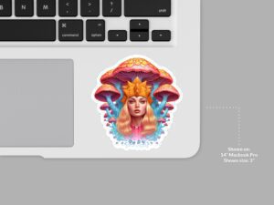 Fantasy Mushroom Sticker