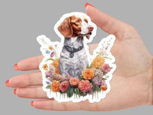 Brittany Dog Sticker