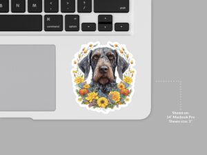 German Wirehaired Pointer Dog Sticker