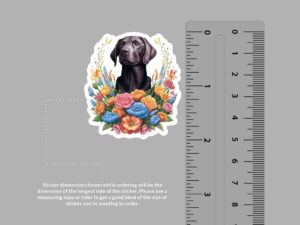 Chocolate Labrador Dog Sticker