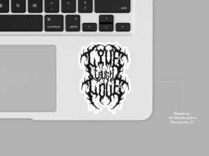 Live Laugh Love Sticker | Heavy Metal Decal