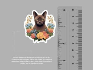 Burmese  Cat Sticker