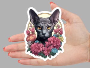Cornish Rex Cat Sticker