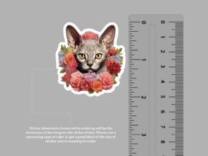 Devon Rex Cat Sticker