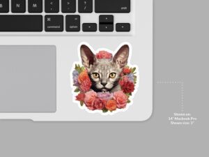 Devon Rex Cat Sticker