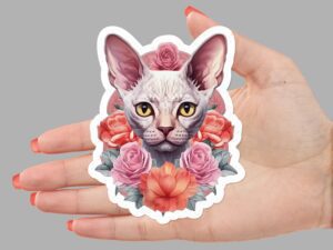 Devon Rex  Cat Sticker