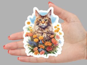 Maine Coon Cat Sticker