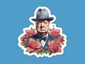 Winston Churchill Sticker