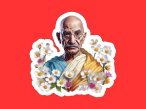 Gandhi Sticker