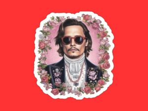 Johnny Depp Sticker