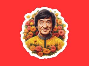 Jackie Chan Sticker