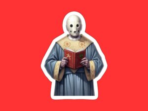 Horror Priest Sticker