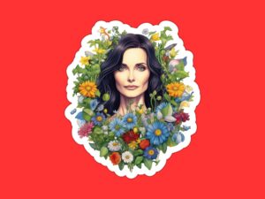 Courtney Cox Sticker
