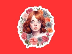 Emma Stone Sticker