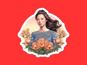 Lucy Liu Sticker