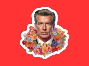 Pierce Brosnan Sticker