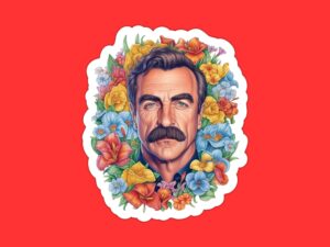 Tom Selleck Sticker