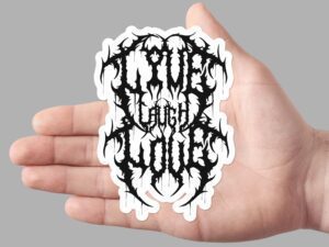 Live Laugh Love Sticker | Heavy Metal Decal
