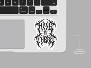 Hang In There Sticker | Heavy Metal Decal