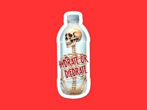 Hydrate or Diedrate Skeleton Sticker