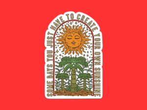 Create Your Own Sunshine Sun Sticker