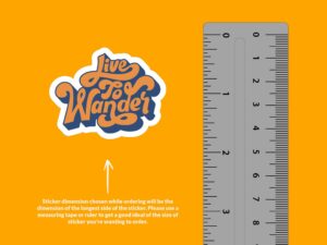 Live To Wander Sticker