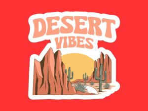 Desert Vibes Sticker