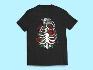 Skeleton Grenade Sticker