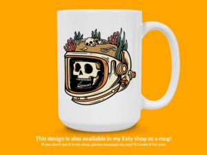 Scuba Skeleton Sticker