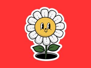 Happy Daisy Sticker