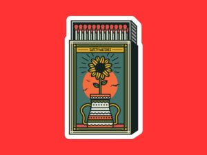 Safety Matches Sticker