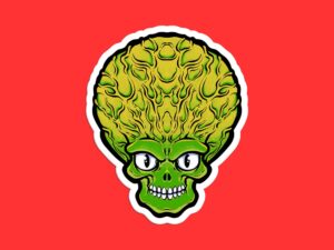 Mars Attacks Sticker