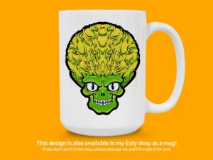 Mars Attacks Sticker