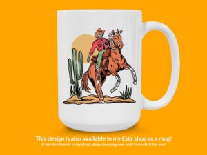 Western Skeleton Cowboy Sticker