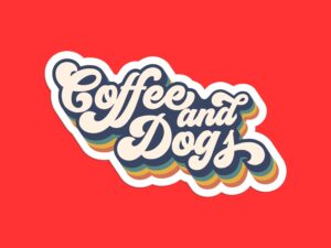 Coffee and Dogs Sticker
